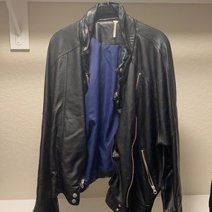 Bulky Leather Jacket